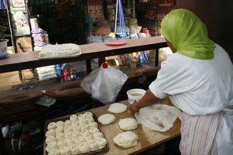Pâtisserie traditionnelle haut sidi abid (msemen harcha sfange) - Al Hoceïma -