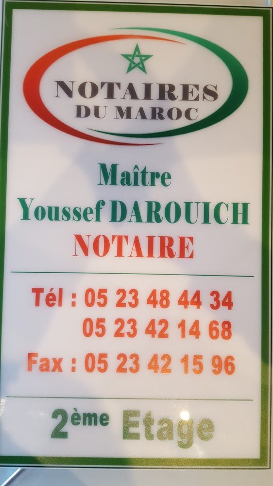 Darouich Youssef Notaire - Béni Mellal