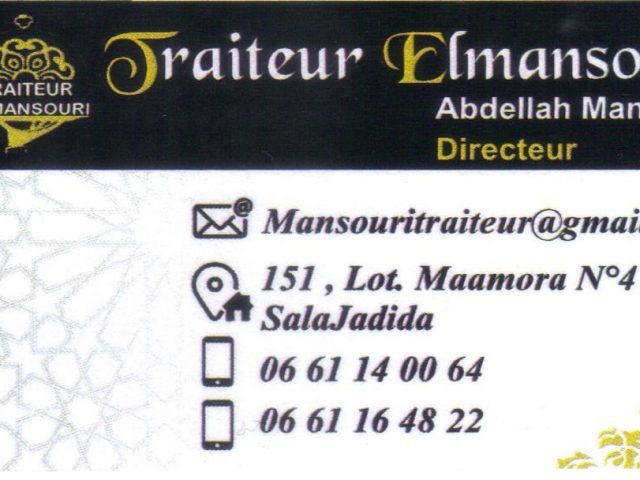 Traiteur Elmansouri Abdellah - Sala Al Jadida - +212 661-140064