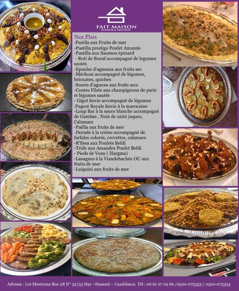 Fait Maison Guessous Traiteur - Casablanca