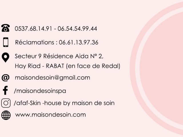 Afaf Skin House by Maison de soin - Rabat - +212 661-139736