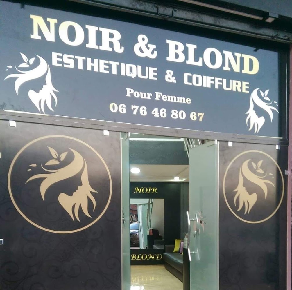Salon noir blonde esthétique et coiffure