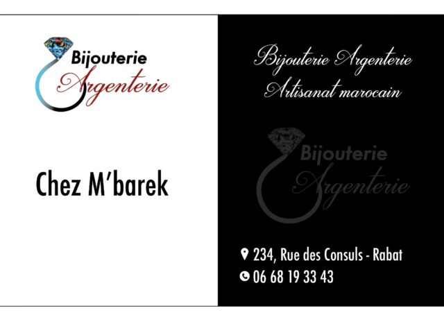 Bijouterie Argenterie - Rabat - +212 668-193343