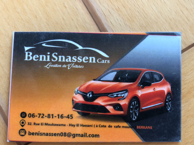 Beni snassen car - Berkane - +212 672-811645