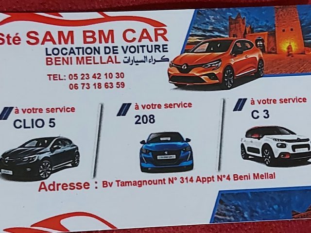 Ste sam bm car - Béni Mellal - +212 673-186359