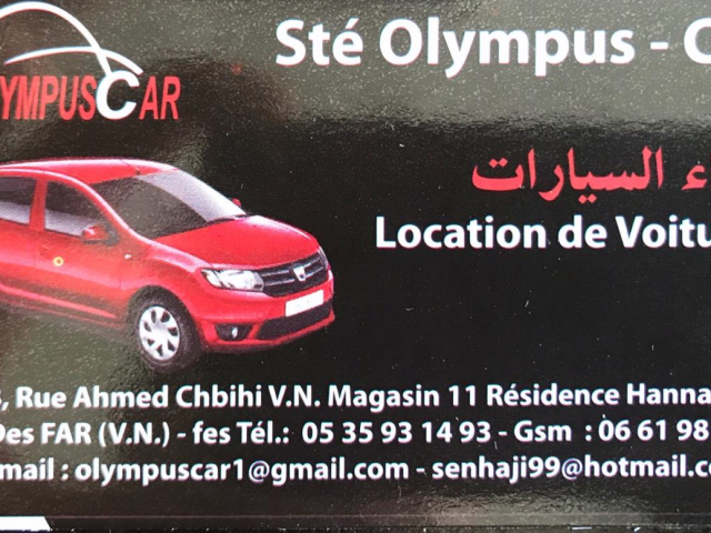 Sté OLYMPUS-CAR - Fès - +212 615-675634