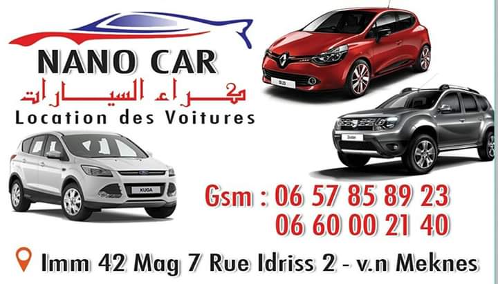 Location de voiture meknes nano car