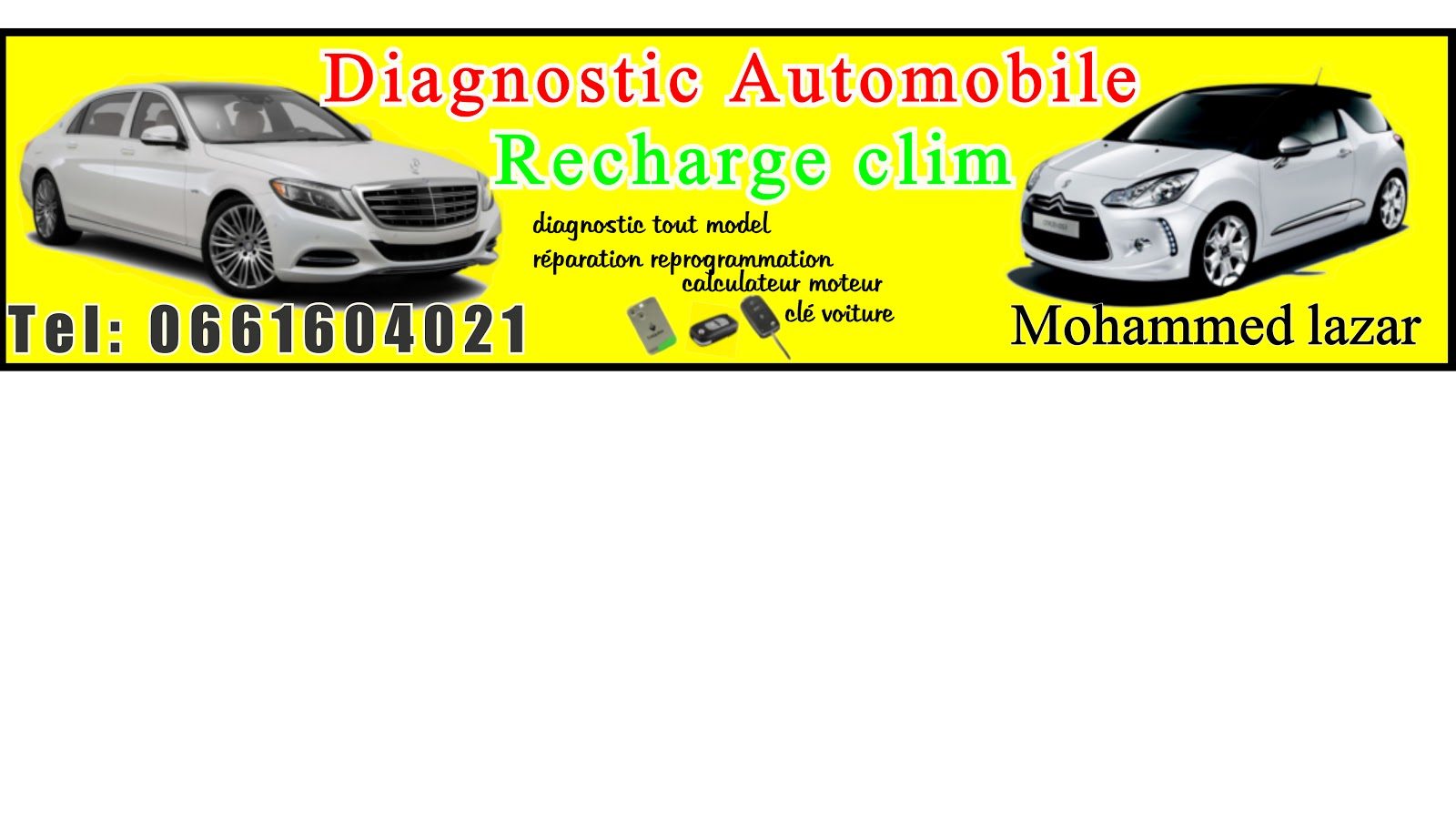 Diagnostic automobile lazar